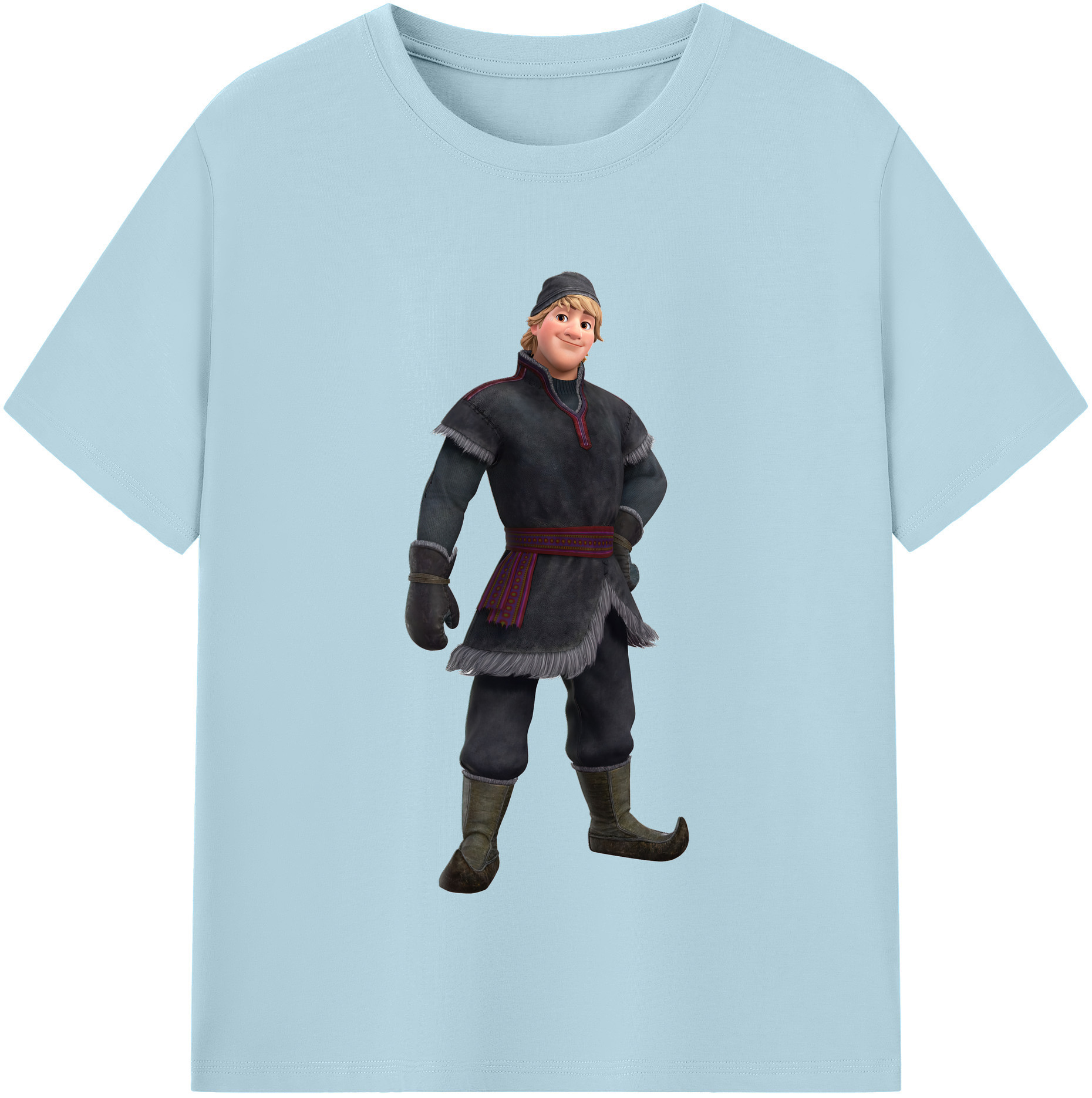 （画像用） アナと雪の女王 アンナ エルサ Frozen Anna Elsa 綿100％半袖Tシャツ（フロントプリント）